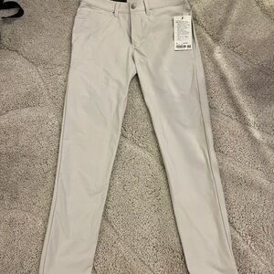 Men's Lulu Lemon Pants Bone White/gray